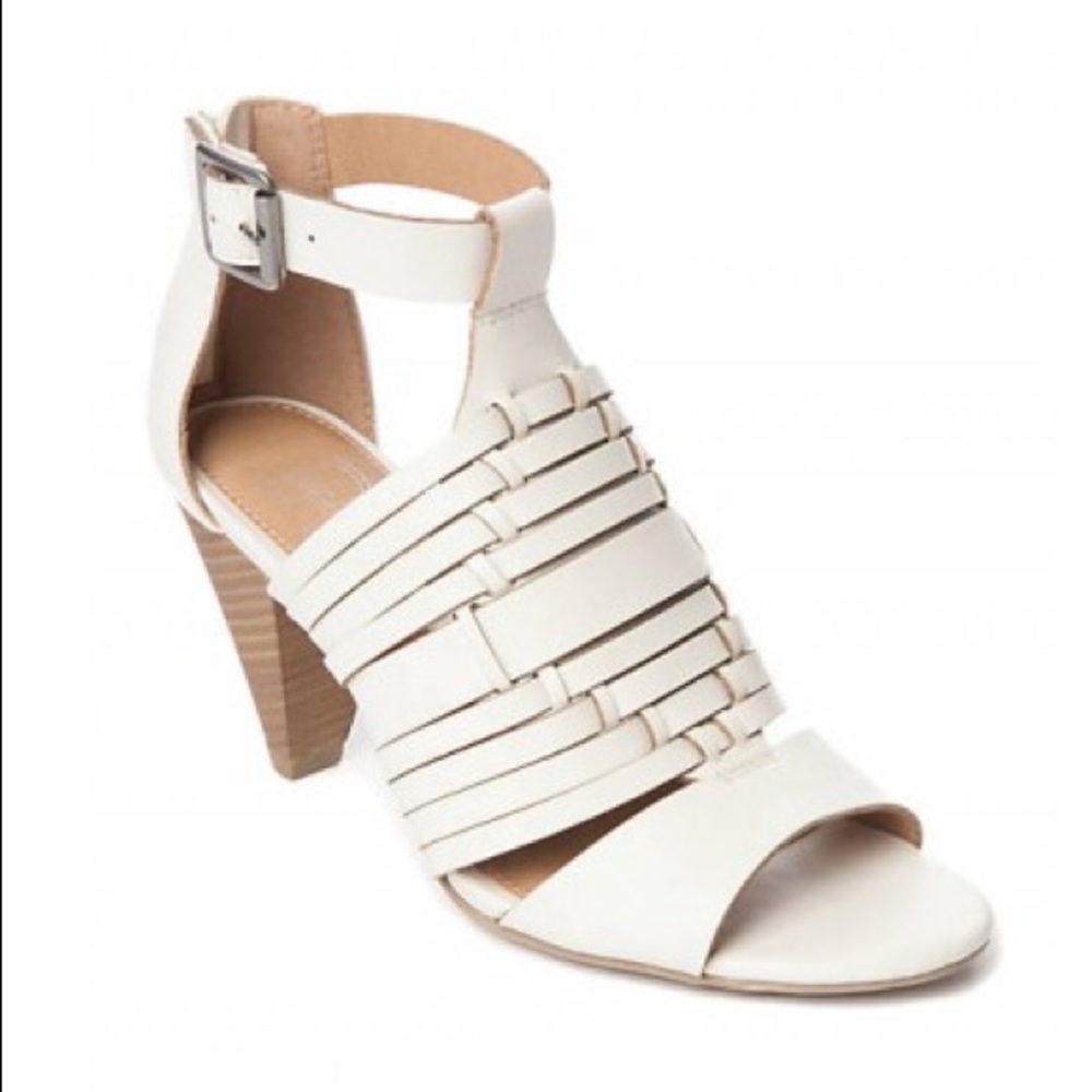 New Directions Leila Cone Heel Sandal White
